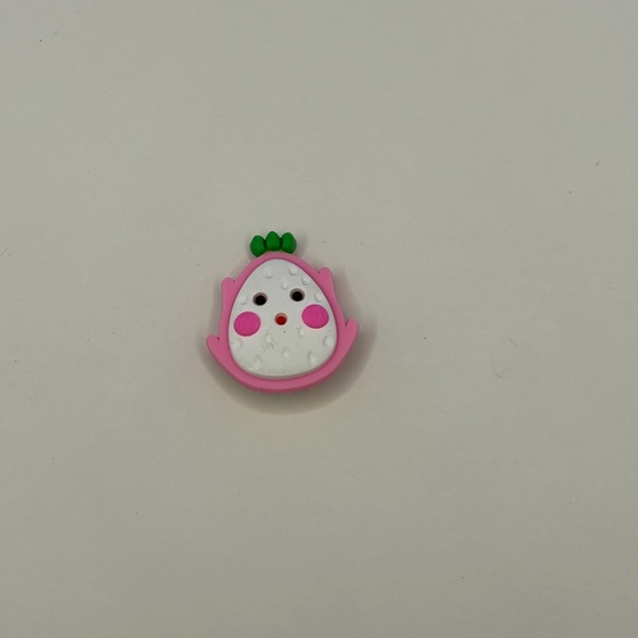 Dragonfruit Pink and Green Crocs Shoe Charm - Picture 2 of 5